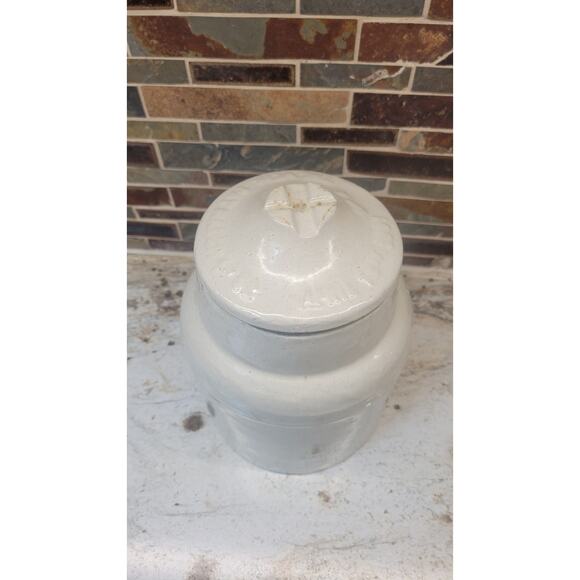 Antique Weir Crock Canning Jar No 4 - Picture 3 of 6
